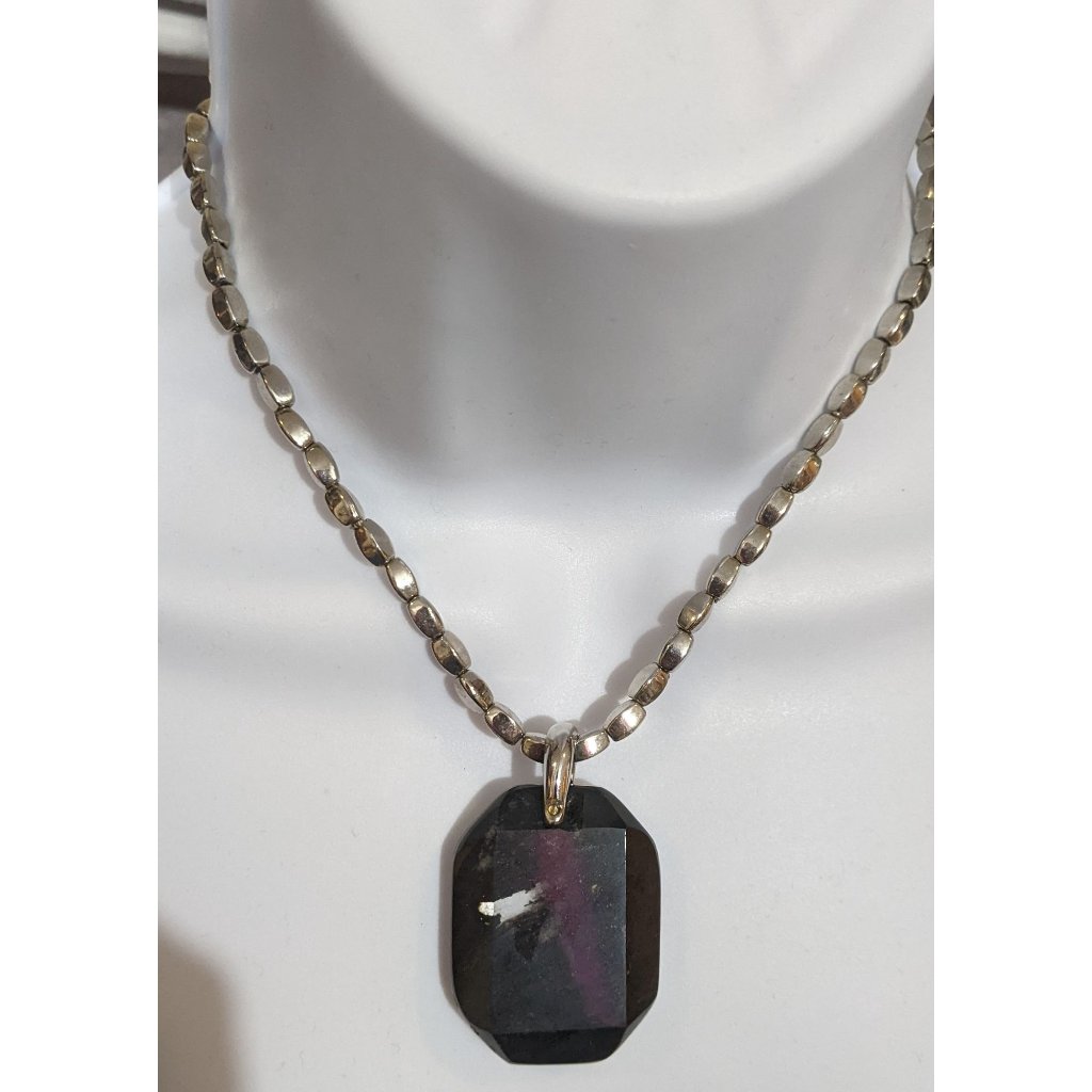 Black And Silver Cookie Lee Necklace 15$